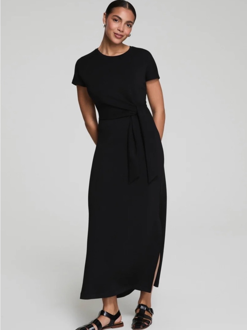 SPANX AirEssentials
Tie-Waist Maxi Dress in Very Black Size 2X